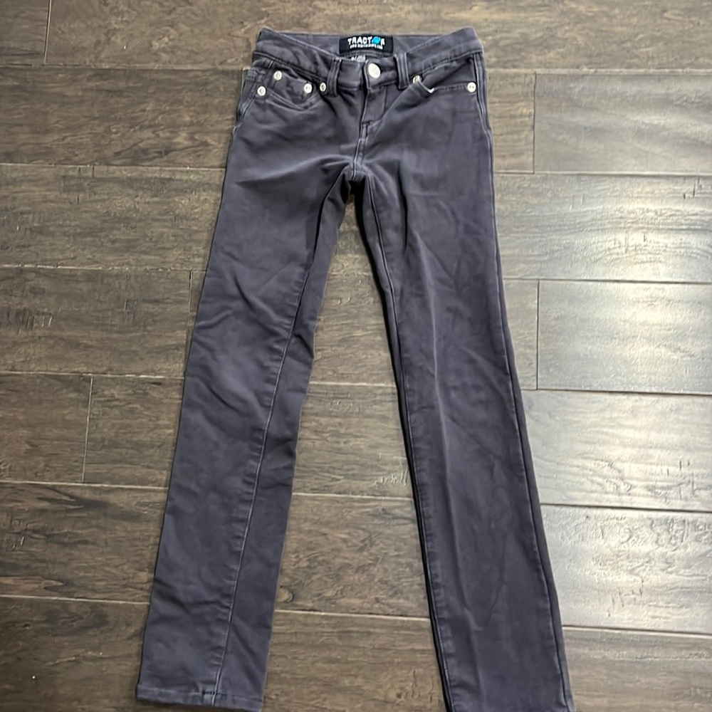 Tractor Girls Blue/Grey Cords Sz 8